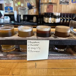Beer flight