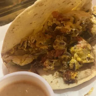 Machacado ala Mexicana (with crispy tortilla)