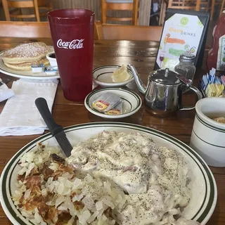 Sausage Gravy and Biscuit