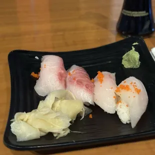 sashimi, sushi, sushi and sashimi, food