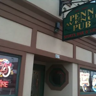 the front of the restaurant