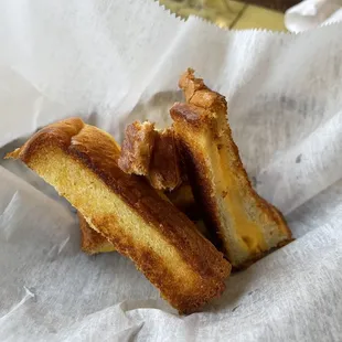 Grilled cheese sticks