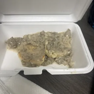 Small order of biscuits and gravy
