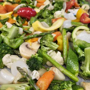 Veggie medley was all organically made and fresh