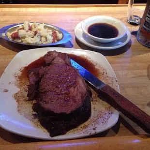 Queen cut prime rib. Probably best I've ever had.