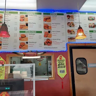 menu and prices