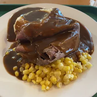 1/2 plate roast beef