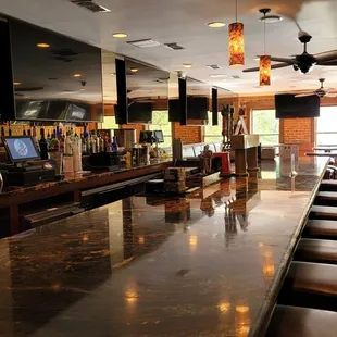 Upstairs bar area.