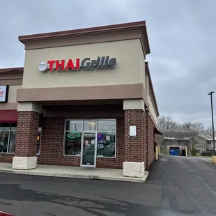 the front of the restaurant