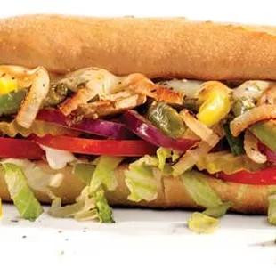 Our vegetarian sub. Available grilled, cold, as a wrap, or salad. Create your own grilled veggie sandwich!