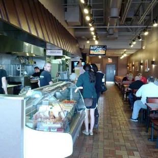 diners in a busy restaurant