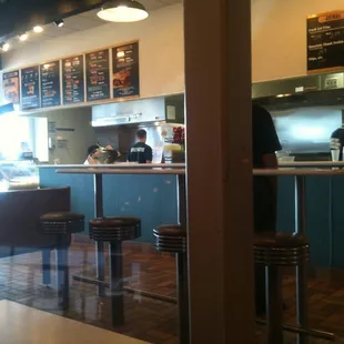 a view of the counter area