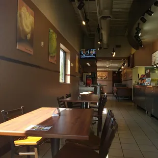 the interior of a restaurant