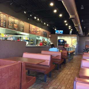 the interior of the restaurant