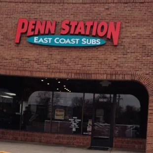 the front of the building