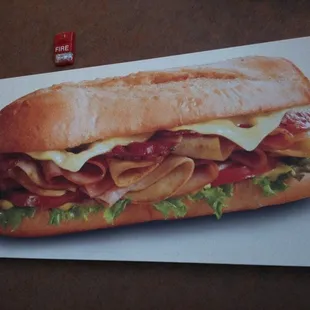 bacon, cheese, and lettuce