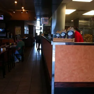 the interior of a restaurant