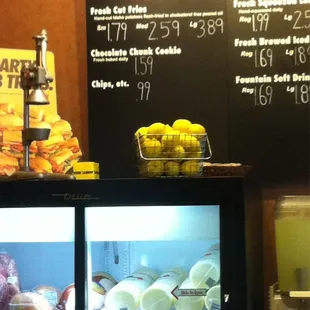 a refrigerated display of food