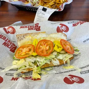 create your own veggie sub!