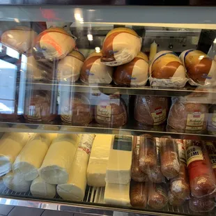 Fresh deli meats and cheese counter