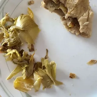It's ridiculous, all those sharp artichokes from half a sub