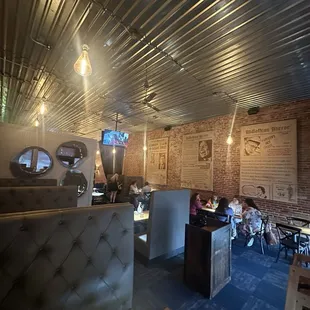 View from our booth if stood up