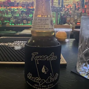 My beer had a coozie