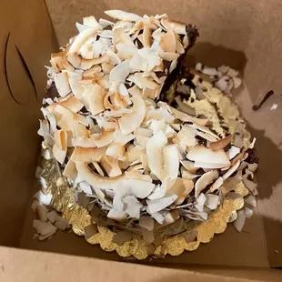 German Chocolate Cake minus two slices...:)