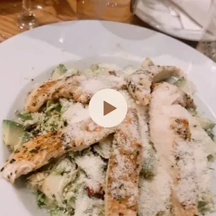 Grillled chicken brussel sprouts salad