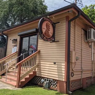 the front of the restaurant
