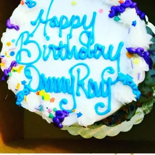 a birthday cake in a box