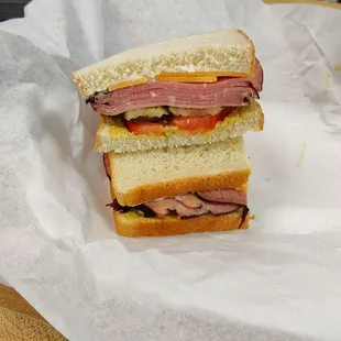 Roast beef and cheddar
