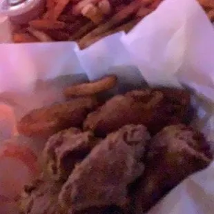 Wangz and fries.