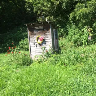 The outhouse.