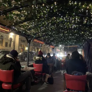 Outdoor heated dining