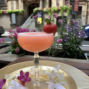Introducing Frose to keep you cool! Made with Rose, freshly made strawberry purée, meyer lemon house made lemonade