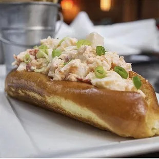 Lobster Roll. All our seafood comes in fresh daily