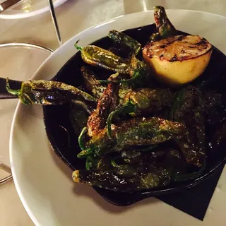 Skillet Fried Shishito Peppers