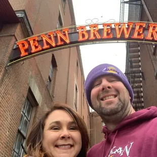 a man and a woman taking a selfie