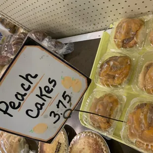 a display of pastries