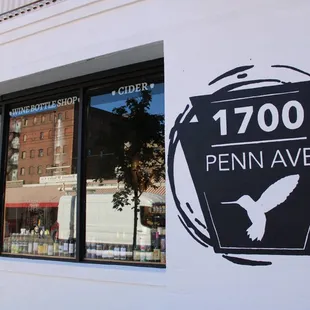 the front of a building