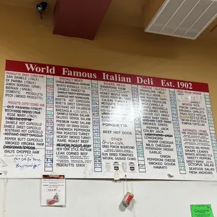 Deli prices  1/14/22