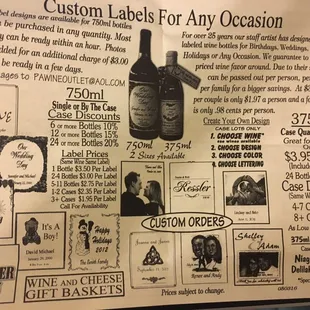 Custom labels