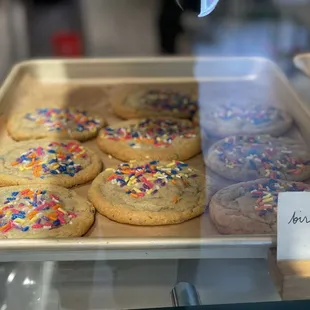 Birthday cake cookies!