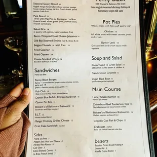 Menu 12/23