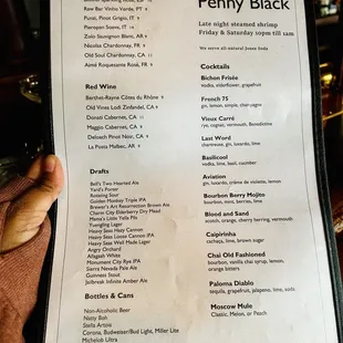 Menu 12/23