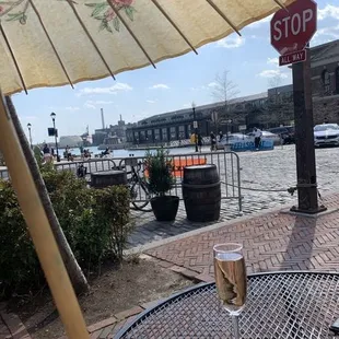 Rosé and a view
