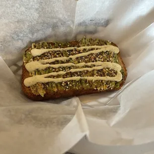 cilantro avocado toast