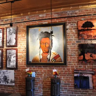 a portrait of a native woman