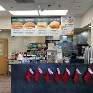 Breakfast sandwiches and sides